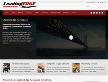 Tablet Screenshot of leadingedgeaerospace.com